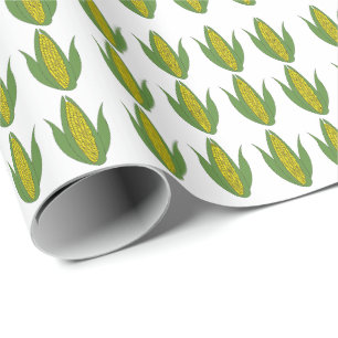 Papel De Presente Padrão de Planta de Milho Milho