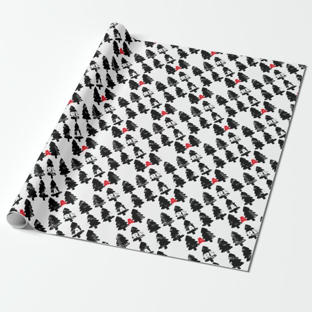 Papel De Presente Padrão de plantar uma árvore (Desenrolado)
