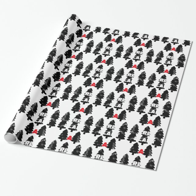 Papel De Presente Padrão de plantar uma árvore (Desenrolado)