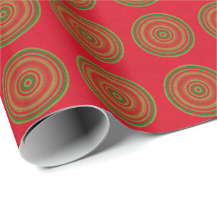 Papel De Presente Padrão de Pontos de Feriado Elegante