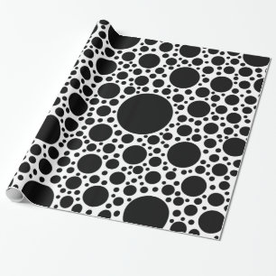 Papel De Presente Padrão de pontos negros + seu backgr. & ideias