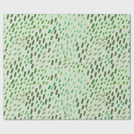 Papel De Presente Padrão de Pontos Pintados – Pinceladas Abstratas P