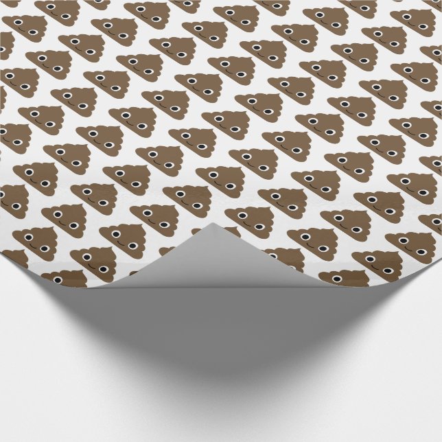 Papel De Presente Padrão de Poop Bonito - Pilotos Adoráveis de Doo D (Ponta)