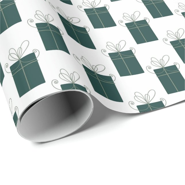 Papel De Presente Padrão de Presentes Caprichosos (Ponta do rolo)