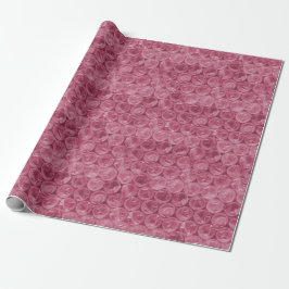 Papel De Presente Padrão de quebra de bolha rosa