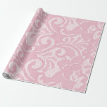 Papel De Presente Padrão de rendas rosa Bonito<br><div class="desc">Este design foi criado através da arte digital. Clique em personalizar para alterar a cor de fundo. Entre em contato comigo em colorflowcreations@gmail.com se você quiser usar este design em outro produto. Compre minha pintura de acrílico abstrato original para venda em www.etsy.com/shop/colorflowart. Veja mais das minhas criações ou siga-me em...</div>