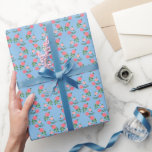 Papel De Presente Padrão de Rosas de Chá Fofo Floral Feminino Doce<br><div class="desc">Design pintado à mão para você! Altere as cores do fundo também. Verifique minha loja para mais cores e designs ou me avise se você gostaria de algo personalizado. Obrigado por comprar comigo!</div>