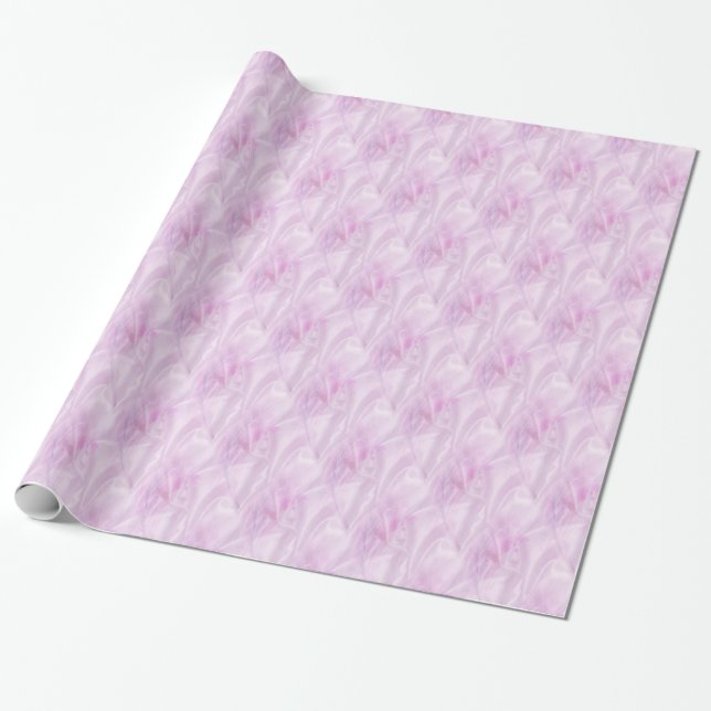Papel De Presente Padrão de Satin Cor-de-Rosa na moda (Desenrolado)