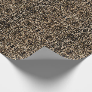 Papel De Presente Padrão de sementes de girassol