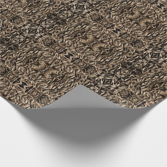 Papel De Presente Padrão de sementes de girassol (Ponta)
