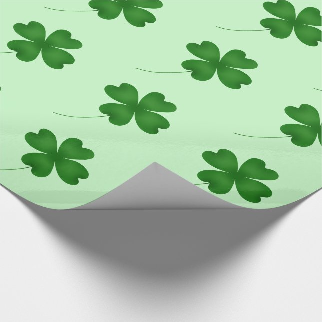 Papel De Presente Padrão de shamrock cômodo (Ponta)