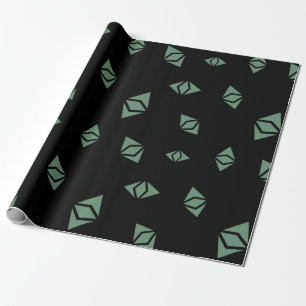 Papel De Presente Padrão de sinal de criptomoeda Cool Ethereum Class
