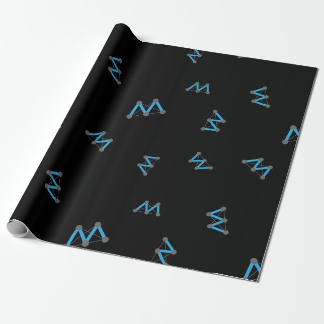 Papel De Presente Padrão de Sinal de Moac Cryptocurrency (Desenrolado)