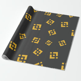 Papel De Presente Padrão de sinal de moeda de criptomoeda Cool Binan