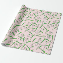 Padrão de Snowdrop em Rosa Corado