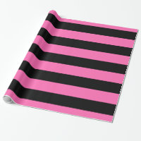 Padrão de Stripe Preto-Branco Cor-de-Rosa Quente V
