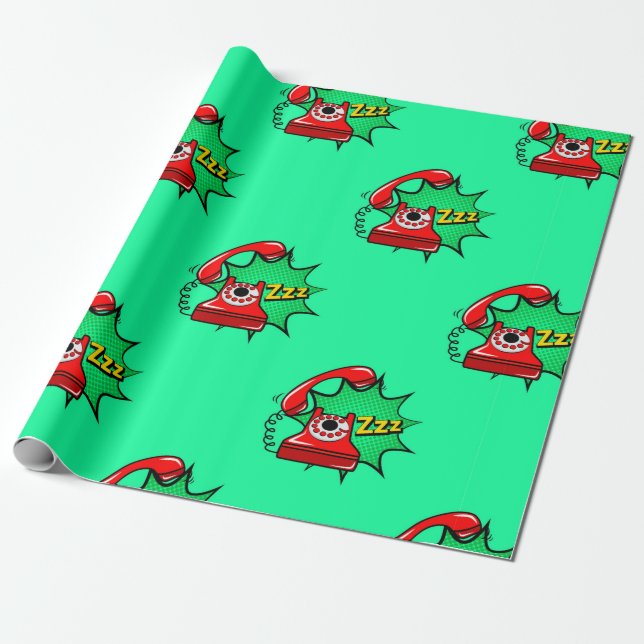 Papel De Presente Padrão de telefone perfeito para abstrato. Tele cr (Desenrolado)