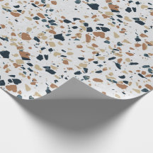 Padrão de textura de terrazzo moderno branco creme