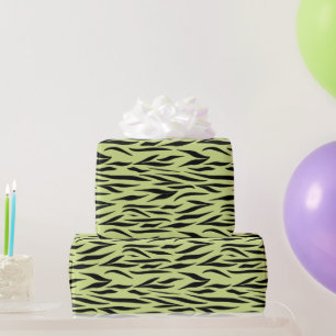 Papel De Presente Padrão de Tigre para a Celebração de Aniversário S
