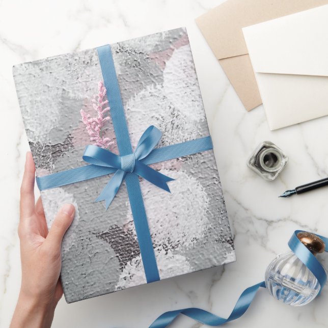 Papel De Presente Padrão de tinta abstrato contemporânea (Presentear)