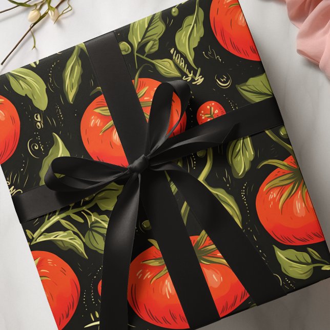 Papel De Presente Padrão de tomate (Criador carregado)
