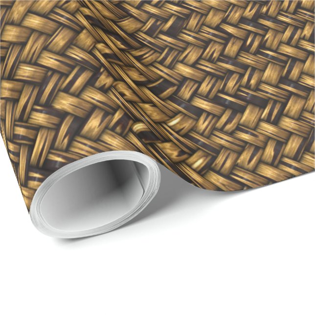 Papel De Presente Padrão de trança de cesta (Ponta do rolo)