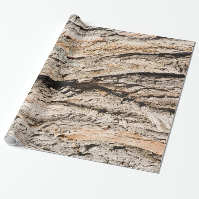 Papel De Presente Padrão de tronco antigo (Desenrolado)