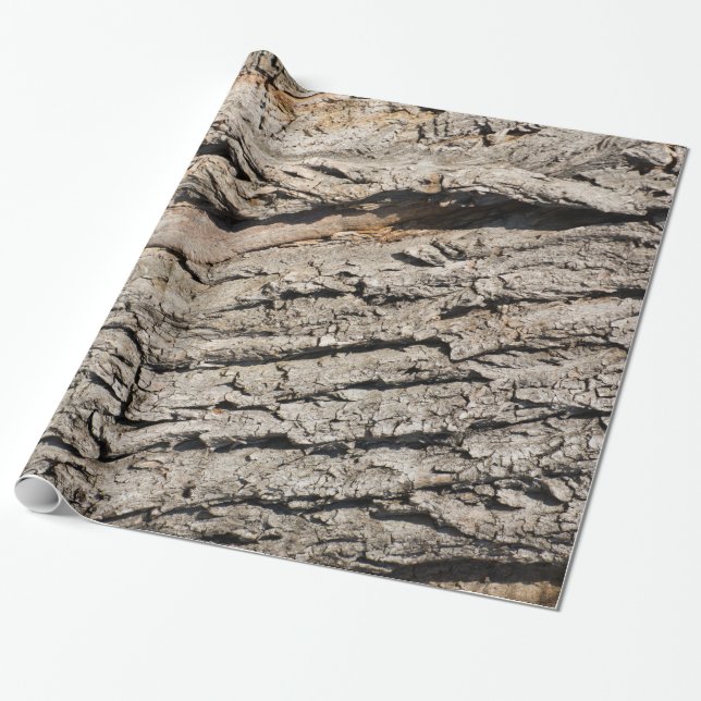 Papel De Presente Padrão de tronco antigo (Desenrolado)