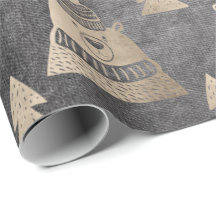 Padrão de ursos de árvore de Natal de rosa bonito