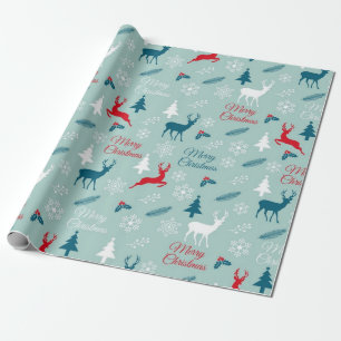 Papel De Presente Padrão de veado