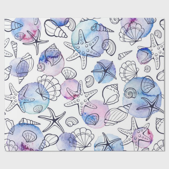 Papel De Presente Padrão de Verão (Aberto)