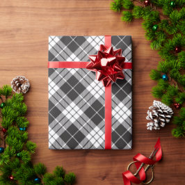 Papel De Presente Padrão de Verificação de Buffalo Vermelho e Xadrez