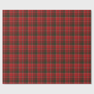 Papel De Presente Padrão de verificação de tartan vermelho