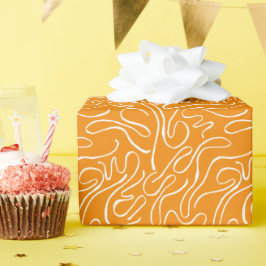 Papel De Presente Padrão de Vibes de abstrato