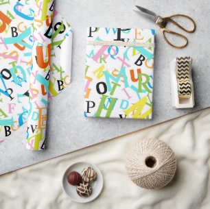 Papel De Presente Padrão de Volta às Aulas 