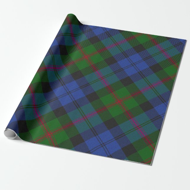 Papel De Presente Padrão de Xadrez do Clã Tartan da Escócia Baird (Desenrolado)
