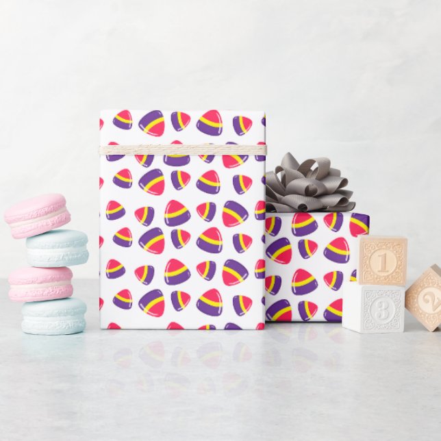 Papel De Presente Padrão decorativo de doces de Natal (Chá de bebê)