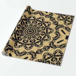 Papel De Presente Padrão decorativo no estilo oriental. Cor no boo