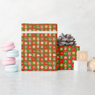 Papel De Presente Padrão decorativo sem costura de Natal