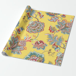 Papel De Presente Padrão desorativo de vintage sem descontinuidades.