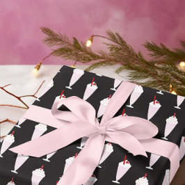 Papel De Presente Padrão Diner Milkshakes dos anos 50