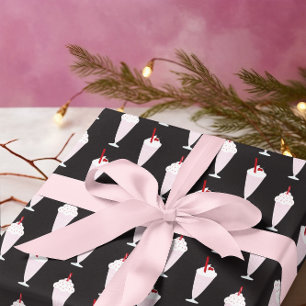 Papel De Presente Padrão Diner Milkshakes dos anos 50 