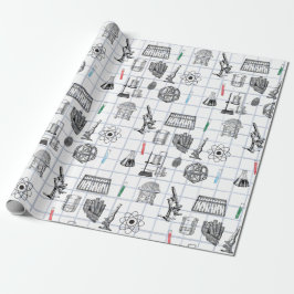 Papel De Presente Padrão do Cientista de Química de Ciência