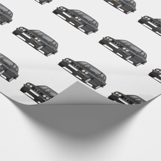 Papel De Presente Padrão do E30 3 Series Preto (Ponta)