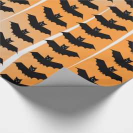Papel De Presente Padrão do Halloween Bats