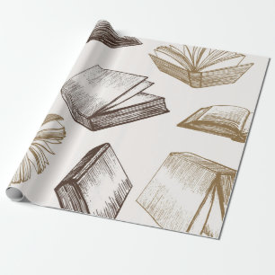 Papel De Presente Padrão do livro