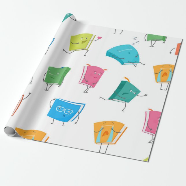 Papel De Presente Padrão do livro (Desenrolado)