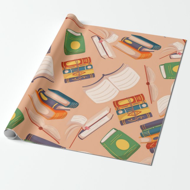 Papel De Presente Padrão do livro (Desenrolado)