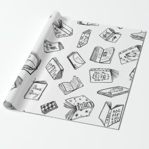 Papel De Presente Padrão do livro