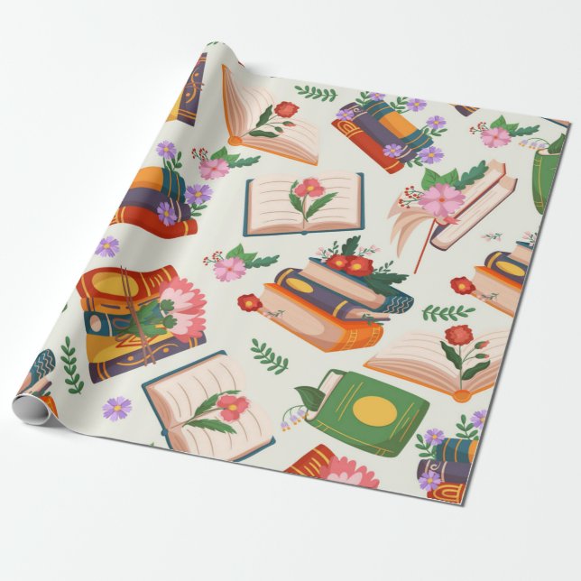 Papel De Presente Padrão do livro (Desenrolado)